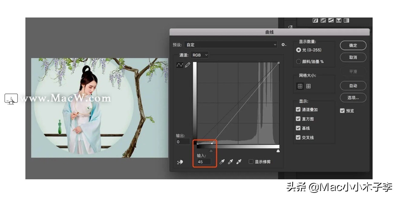 Photoshop 曲线 Curves 的用法详解