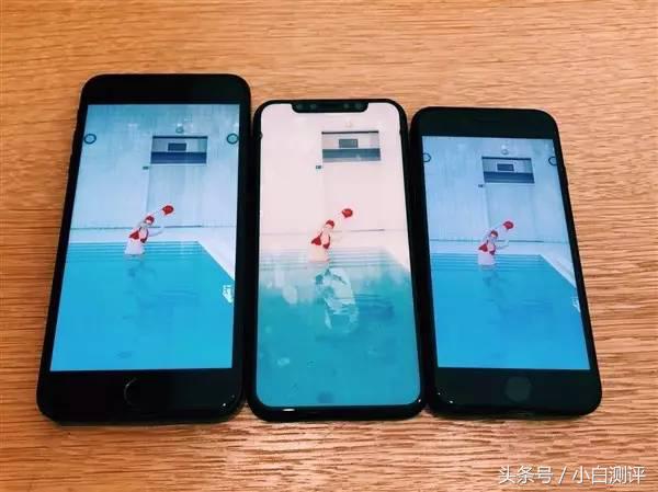 iPhone8亮黑色“开箱” 竖型双摄全面屏 3D摄像头 对比iPhone7/Plus