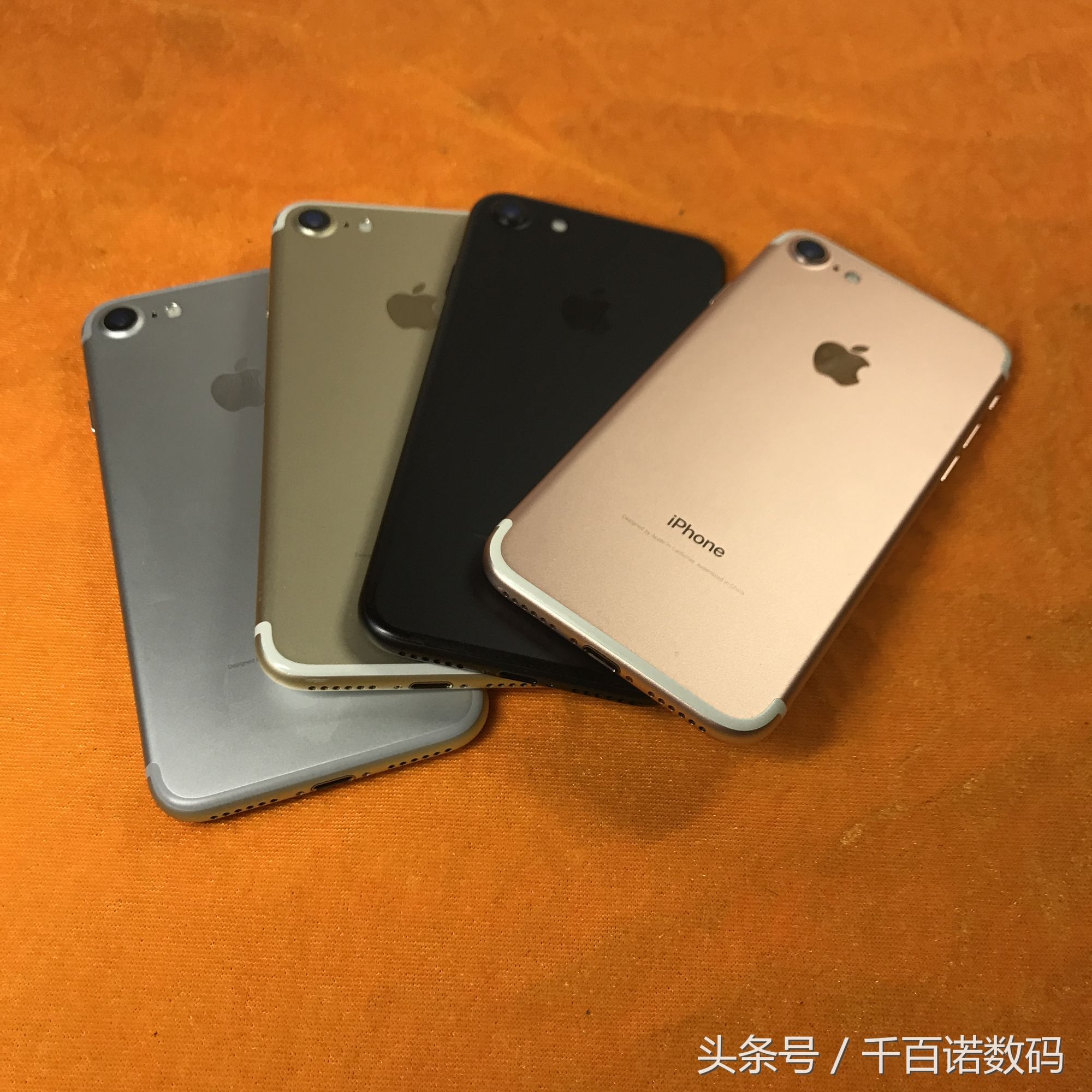 实拍苹果iphone7代四个颜色对比你会如何选择，二手2500左右？