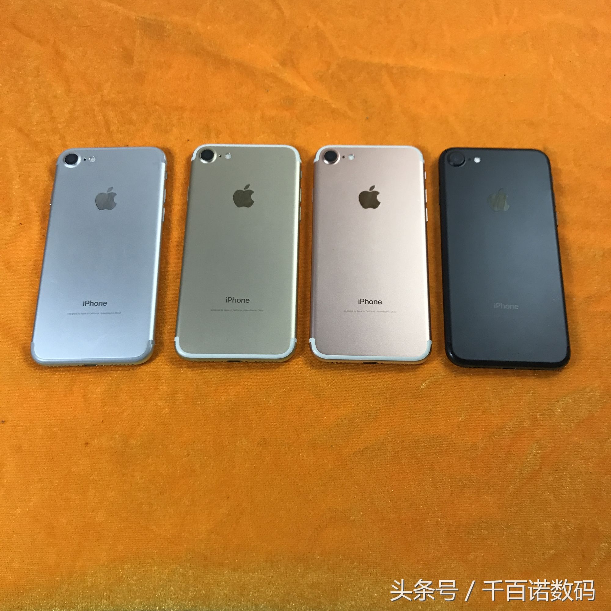 实拍苹果iphone7代四个颜色对比你会如何选择，二手2500左右？