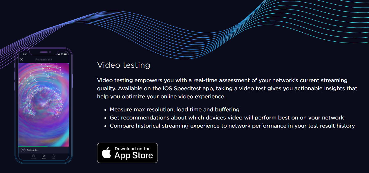 测速工具 Speedtest 推出视频质量测试功能，便于对应流媒体画质