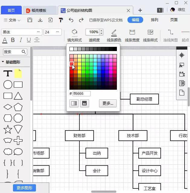 wps表格怎么画框架图图片